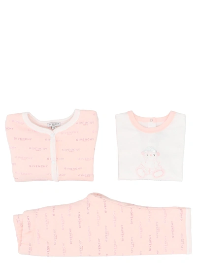 Givenchy Kids Logo Allover Tracksuit Set In Multi