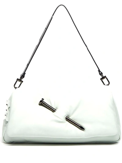 Off-white 38 Nailed Slouchy Clutch In 绿色