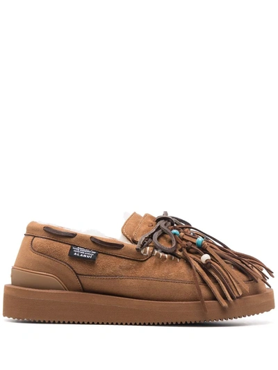Alanui X Suicoke Owm Fringed Loafers In Brown