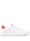 Msgm Two-tone Low-top Sneakers In White