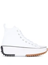 Converse Run Star Hike White Canvas Hi Top Lace Up Sneaker