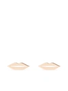 GINETTE NY 18KT ROSE GOLD FRENCH KISS STUD EARRINGS