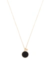 GINETTE NY 18KT ROSE GOLD EVER ONYX ROUND ON CHAIN NECKLACE