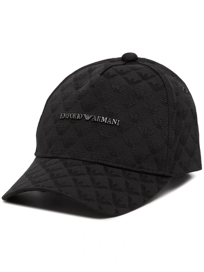 EMPORIO ARMANI LOGO PRINT CAP