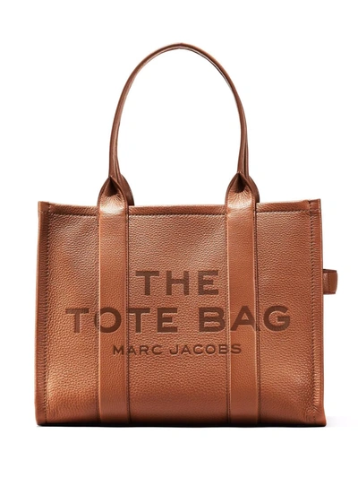Marc Jacobs The Large Leather Tote Bag In Brown