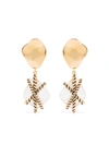 Aurelie Bidermann Mycene Rock Crystal 18kt Gold-plated Earrings In 金色