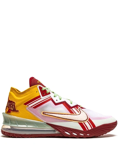 Nike X Mimi Plange Lebron 18 Low "higher Learning" Sneakers In White