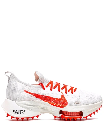 Nike X Off-white Air Zoom Tempo Next% Sneakers "solar Red" In 白色