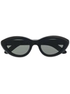 Retrosuperfuture Cocca Black Cat-eye Acetate Sunglasses In 黑色