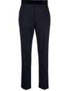 SANDRO PRESSED-CREASE TAILORED TROUSERS