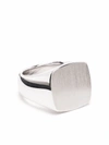 Tom Wood Cushion Polished Signet Ring In 银色