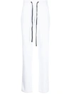 James Perse Straight-leg Fleece Sweatpants In 白色