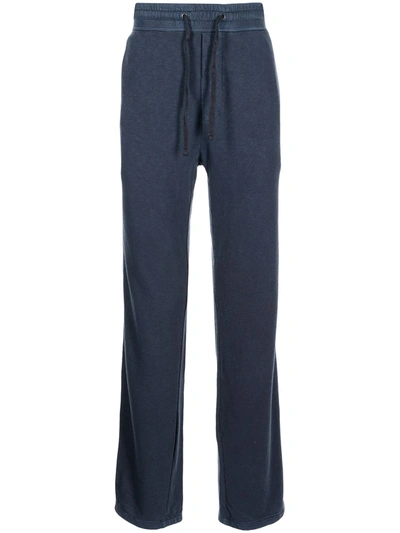 James Perse Drawstring Fleece Sweatpants In Blue