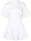 Jonathan Simkhai Cleo Puff-sleeve Minidress In White