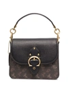 Coach Beat Horse & Carriage Coated Canvas & Leather Shoulder Bag In 褐色