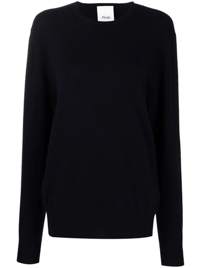 Allude Fine-knit Cashmere Jumper In 蓝色