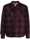 Dickies Construct Sacramento Check-pattern Sherpa-lined Jacket In 黑色