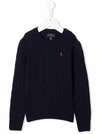 RALPH LAUREN POLO PONY CABLE-KNIT JUMPER