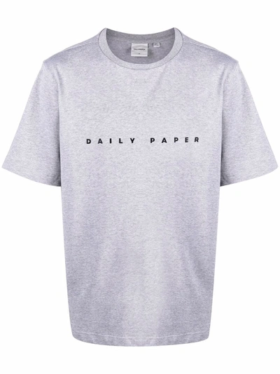 Daily Paper Alias Logo Embroidered T-shirt In 灰色