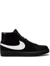 NIKE ZOOM BLAZER MID SB "BLACK / WHITE" SNEAKERS