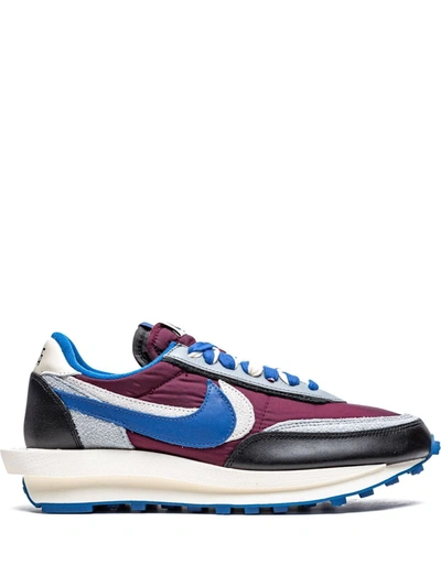 Nike Burgundy Sacai & Undercover Edition Ldwaffle Sneakers In Black