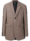 FIVE CM TWO-TONE CONTRAST CHECK BLAZER