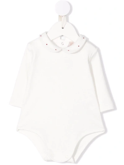 La Stupenderia Babies' Rounded-collar Body In White