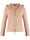 Giuseppe Zanotti Deanna Sheepskin Hooded Jacket In 粉色