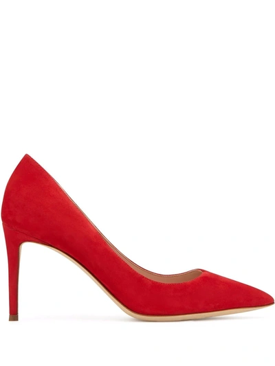 Giuseppe Zanotti Carolyne Suede Pumps In 红色
