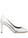 Giuseppe Zanotti Consuelo Metallic-effect Pumps In 银色