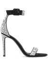 Giuseppe Zanotti Neyla Crystal Sandals In 黑色