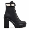 Giuseppe Zanotti Fran Block-heel Cargo Boots In 黑色