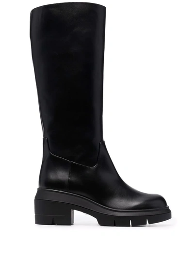 Stuart Weitzman Women's Norah Tall Leather Boots In Black