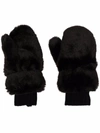 GIVENCHY FAUX FUR MITTENS