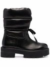 STUART WEITZMAN QUILTED PANELLED ANKLE BOOTS