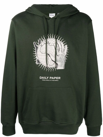 DAILY PAPER HOBE GRAPHIC-PRINT COTTON HOODIE 