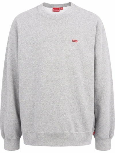Supreme Box Logo Crewneck Sweatshirt In Grey
