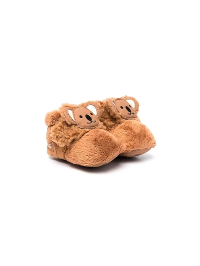 Ugg Babies' Bixbee Appliqué Pre-walkers In 褐色