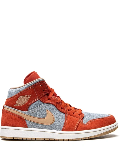 Jordan Air  1 Mid Se Trainers In Red