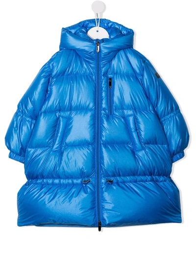 Il Gufo Oversized Hooded Down Jacket In 蓝色
