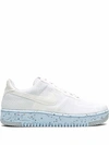 Nike Air Force 1 Crater Flyknit Move To Zero Sneakers In Gray-grey In White