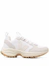 Veja Venturi Suede And Leather-trimmed Alveomesh Sneakers In 白色