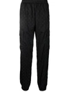 Misbhv Logo-monogram Tapered Joggers In 黑色