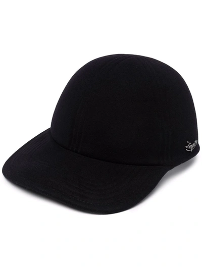 Ermenegildo Zegna Logo标牌棒球帽 In Black