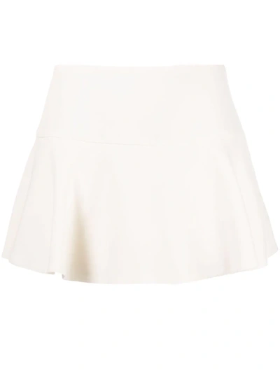 Valentino Flared-effect Mini Skort In Nude