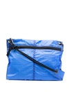 Camper Grid-print Shoulder Bag In Blau