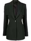 GIVENCHY SLIT-DETAIL FITTED-WAIST BLAZER