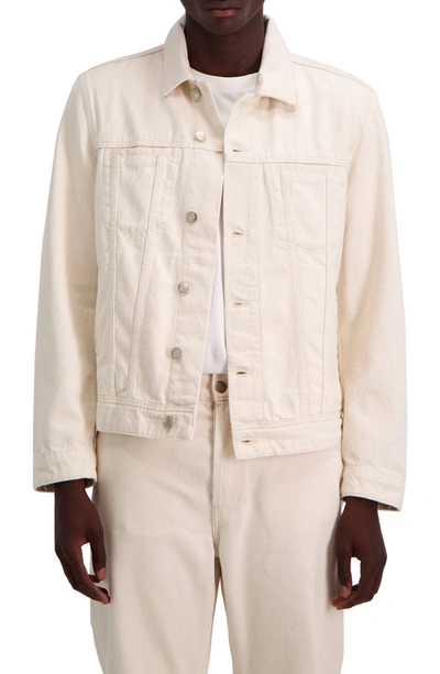 Amendi Bill Denim Jacket In Natural White