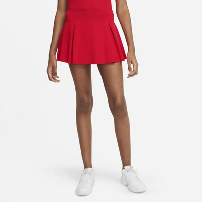 Nike Club Skirt Women's Short Tennis Skirt In University Red,university Red