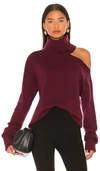 Paige Raundi Turtleneck Sweater In Fig